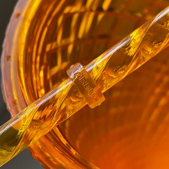 Starbucks Mango Pineapple Jeweled Matte Ombré Gradient Grid Cold Cup Tumbler - Picture 10 of 12